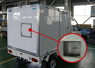 移動販売車（軽自動車）-冷凍機付左1方開-2